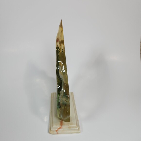 Vintage Bass Fish Figurine Reverse Painted Realistic Fly Fishing - Picture 5 of 8